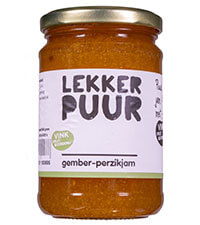 Gember-perzikjam van Lekker Puur